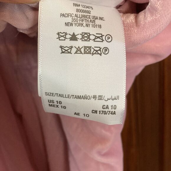 Juicy Couture Black Label Dusty Rose Pink Velour Straight Trousers Pants Sz 10 - Picture 8 of 13